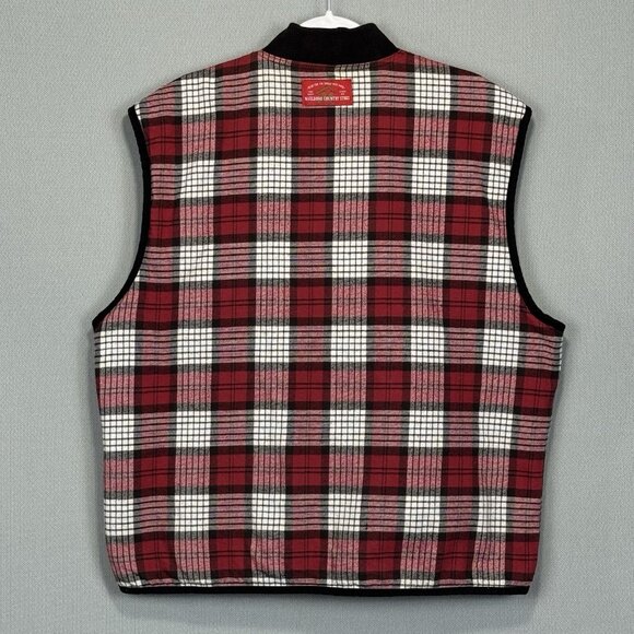 VTG 90s Marlboro Country Store Jacket Coat Men L Red Flannel/Quilt Liner Pockets - Picture 6 of 16